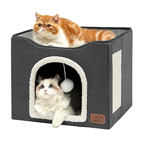Bedsure Pet Activity Structure in Double, Dark Grey
