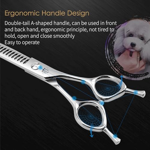FENICE TOTEM Scissors in 6.5 inch, Curved Chunker