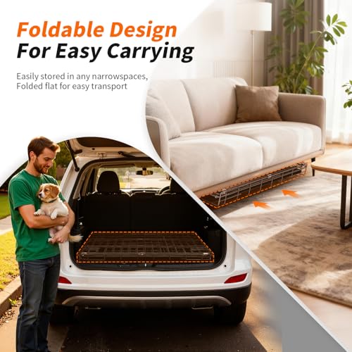 FDW Animal Cage in 36.0"L x 22.0"W x 24.0"H, Dark Black