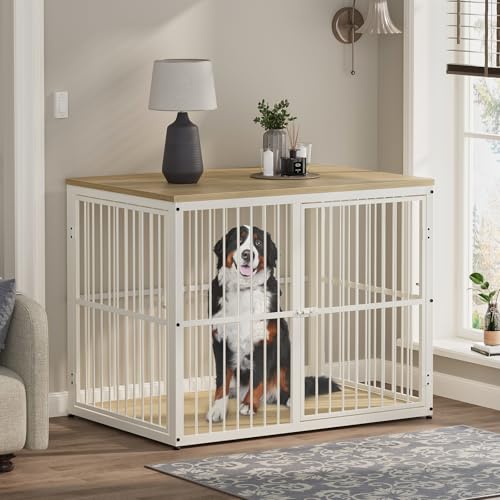 Lyromix Animal Cage in 43.3"L x 29.9"W x 33.1"H, Natural Beech