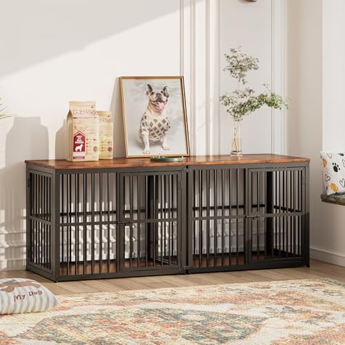 Lyromix Animal Cage in 33.1"L x 22.1"W x 26.0"H, Brown