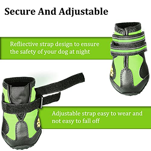 CovertSafe& Paw Hoof Protector in Size 1: （2.3''x1.6'')(L*W) for 10-23 lbs, Green