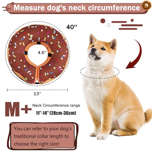 Cneo Animal Recovery Collar Cone in M+（neck 11"-14"）, Brown