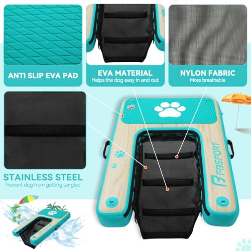 FBSPORT Ramp in 47"*39"*6", Lake Blue