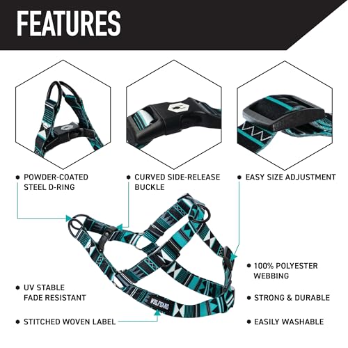 Wolfgang Man & Beast Animal Harness in Small (5/8 Inch x 12-18 Inch), WesternSky Print