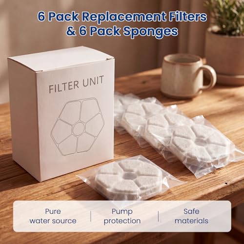 Zvaiv Animal Water Dispenser in 6 Filters + 6 Pump Sponges
