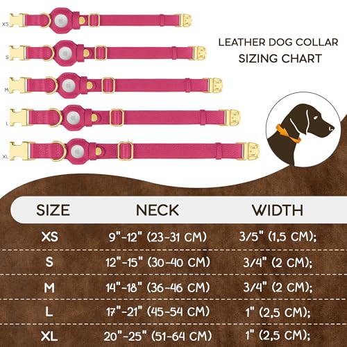 BUDKAS Animal Collar in XS, 9"-12" Neck Fit, Pink