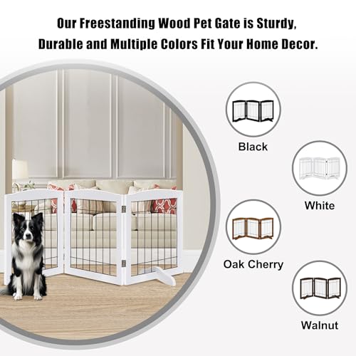 LZRS Temporary Gate in 30"Height-3 Panel, White