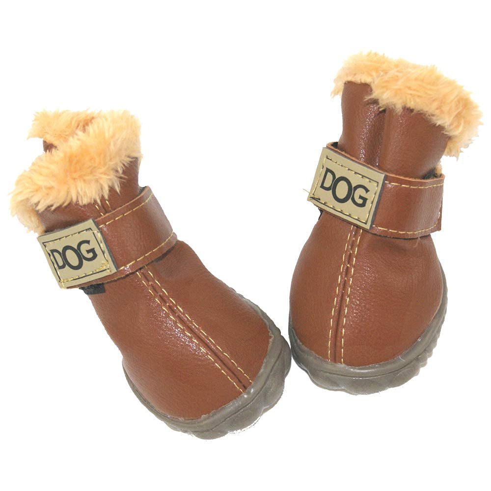 WINSOON Paw Hoof Protector in Size 3, Light Brown