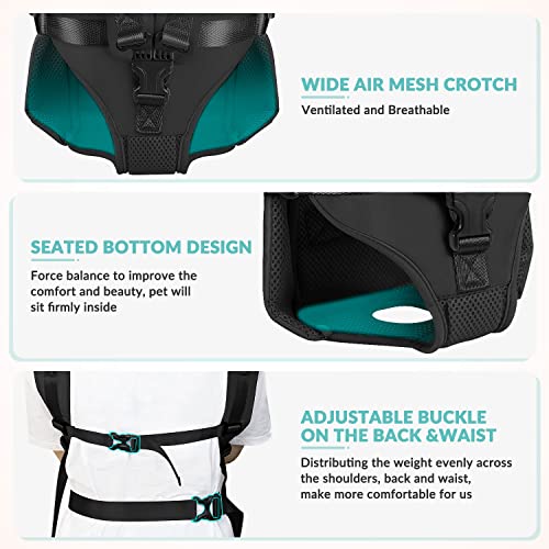 Lukovee Animal Carrier in Small, Black