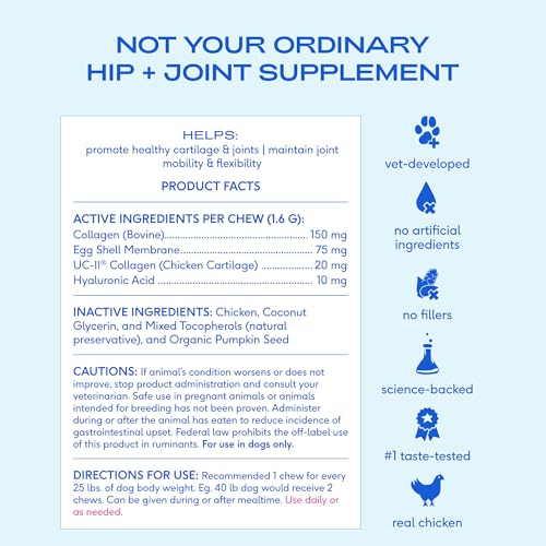 Native Pet Animal Nutritional Supplement in 60 Servings, Mobility Care