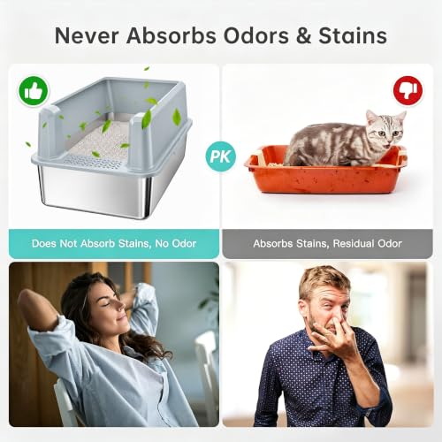 WoofiGo Litter Box in XL Extra Large, 22- Gray (Pack of 1)