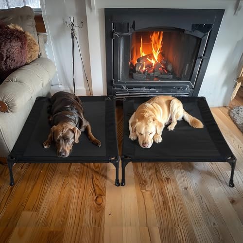 Veehoo Pet Bed Mat in 42.0"L x 30.0"W x 7.0"Th, 2Packs- Black