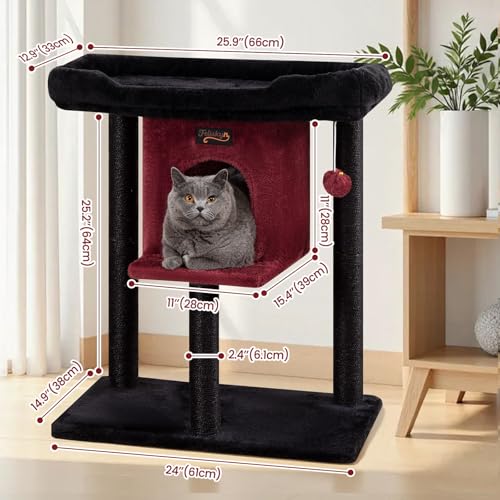 Feliskyn Pet Activity Structure in 28 Inches, Black