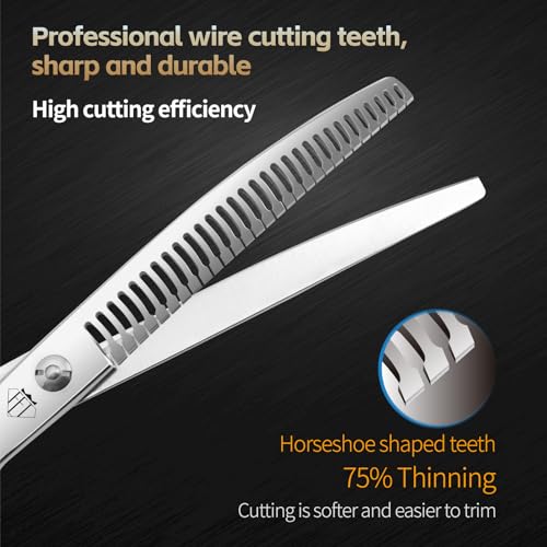 FENICE TOTEM Scissors in 6.5 inch, Curved Chunker
