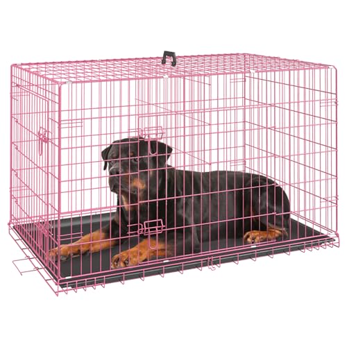 FDW Animal Cage in 42.0"L x 26.0"W x 28.0"H, Pink