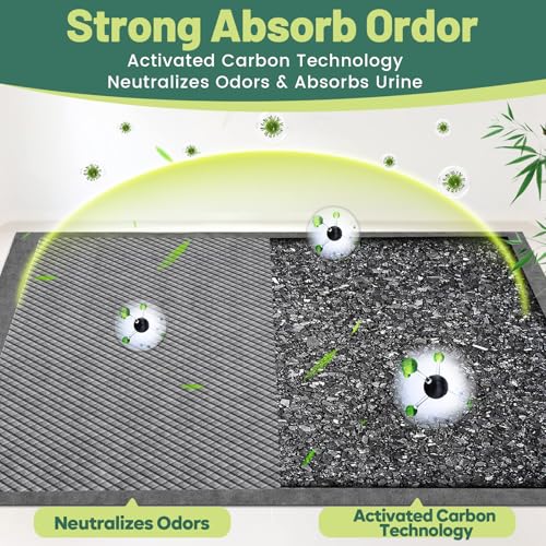 Gimars Disposable Incontinence Surface Protector in 28x34 30 Count, Black