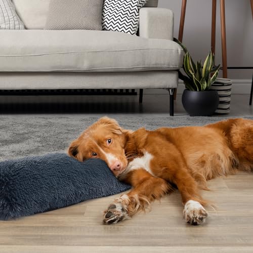 HOMBYS Pet Bed Mat in 25"x8"x4", Dark Grey