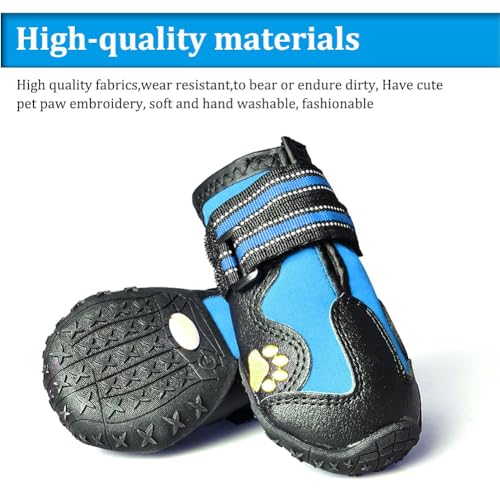 CovertSafe& Paw Hoof Protector in Size 1: （2.3''x1.6'')(L*W) for 10-23 lbs, Blue