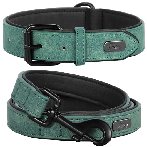 Didog Animal Collar in L: Fit Neck 14-18"(22-44 lbs), Green Set