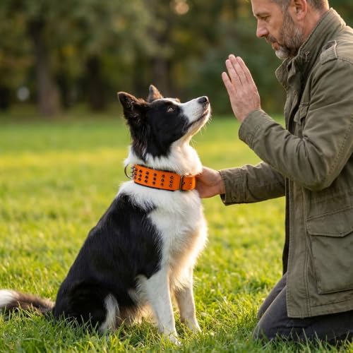 Molteriqo Animal Collar in M-neck 33-41cm, Orange