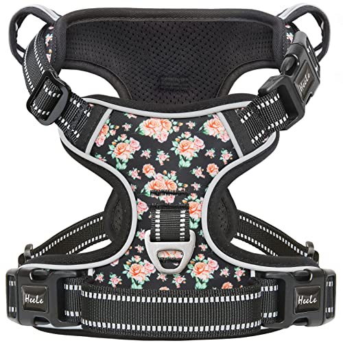 HEELE Animal Harness in M, Flower-Black