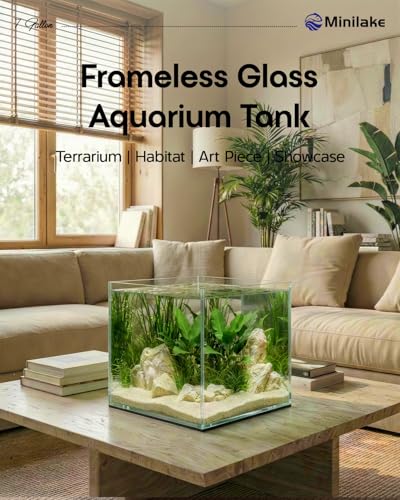 minilake Vivarium in 7 Gallon Cube, Transparent