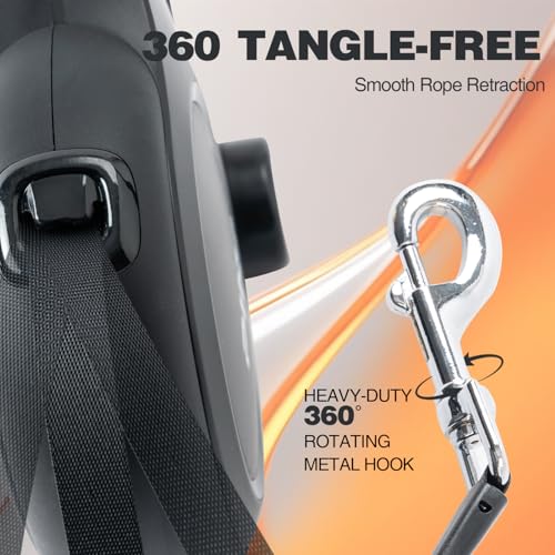 Pina Leash in 26 ft, Black