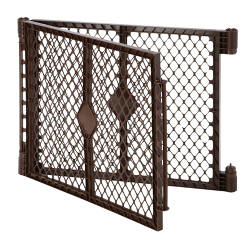 MYPET Pet Playpen in 2-Panel Extension, Espresso