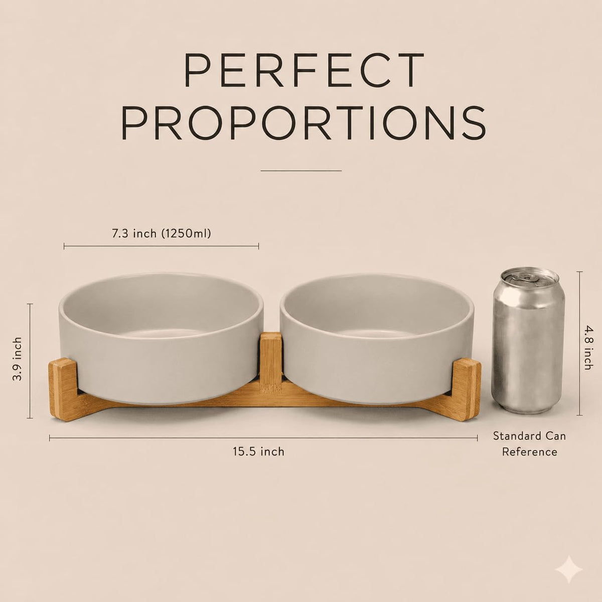 SPUNKYJUNKY Pet Feeder in 5 cups, Grey × 2