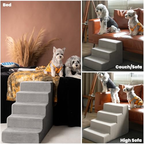 MEWANG Animal Stair in 3 steps: 17.95''L×14.96''W×13.70''H, Square Corner
