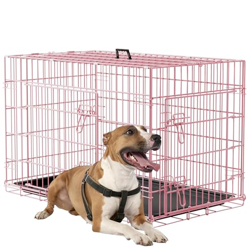 FDW Animal Cage in 36.0"L x 22.0"W x 24.0"H, Pink