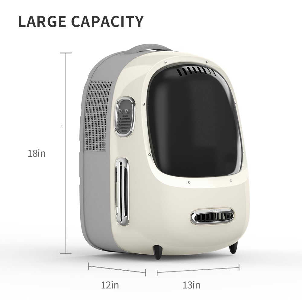 PETKIT Animal Carrier in 13.0"L x 12.0"W x 18.0"H, White