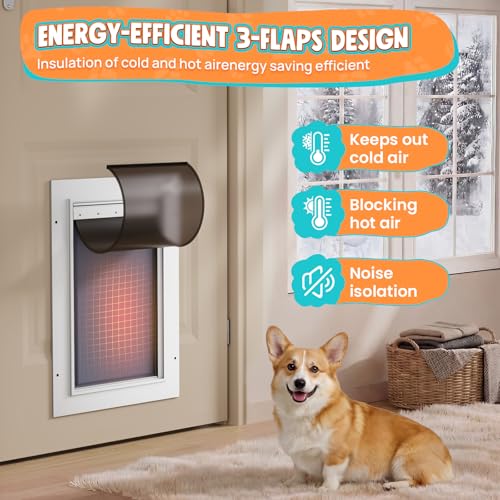 Tiylibe Pet Door in Medium, White