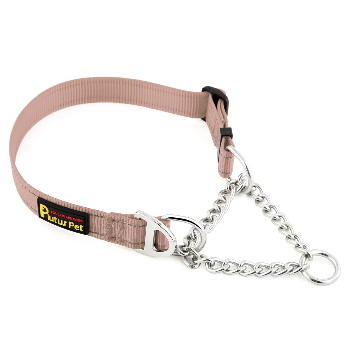 PLUTUS PET Animal Collar in Small, Beige