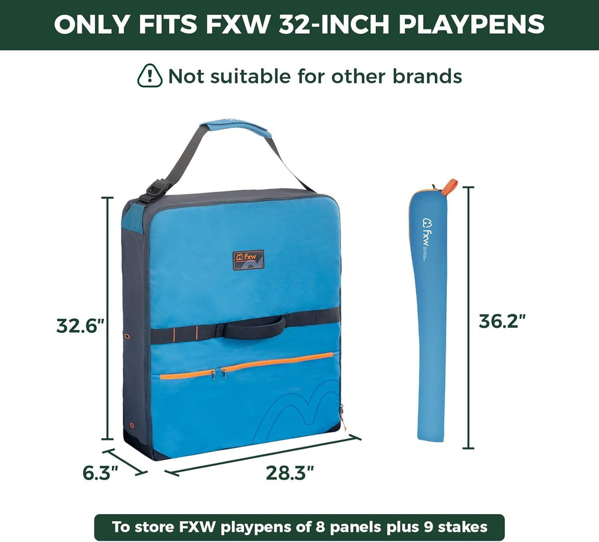 FXW Carrier Bag Case in 32 inch(2 Packs), Blue