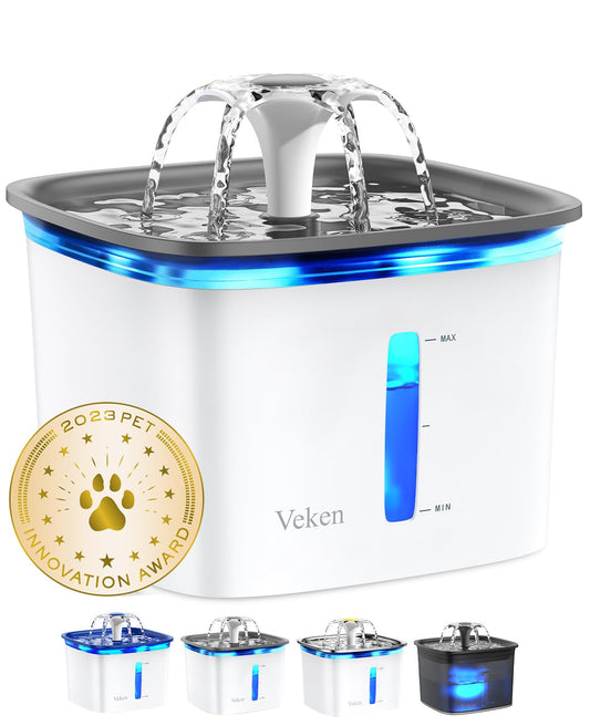 Veken Animal Water Dispenser in 95 Ounce, Grey