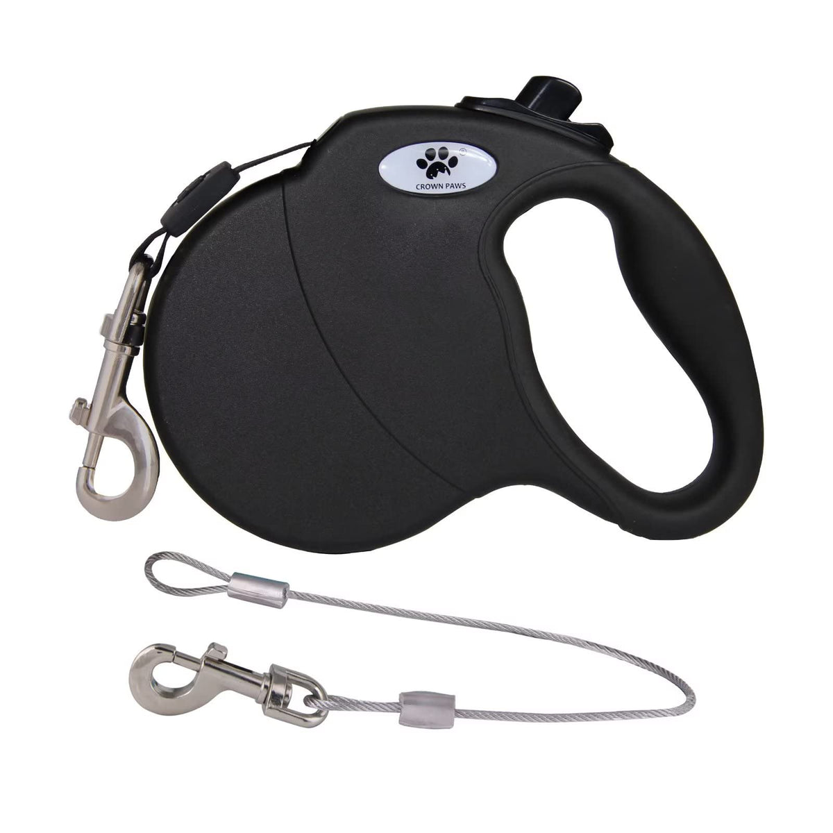 CROWN PAWS Leash in Medium, Black
