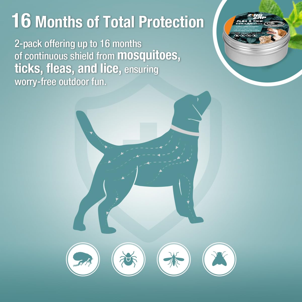 ZingZap Pet Pest Control in Grey