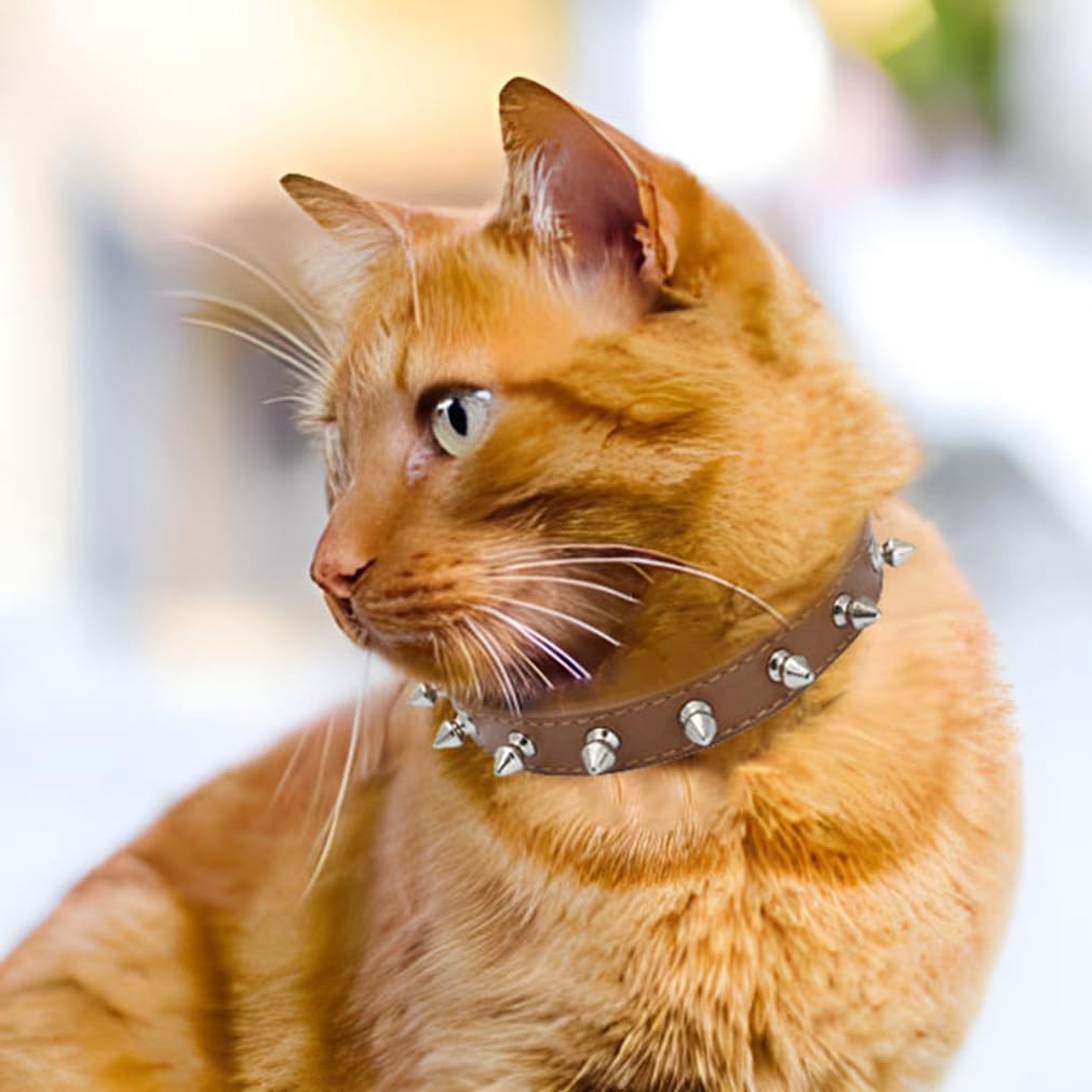 WeimoMonkey Animal Collar in X-Small(Neck7.5-10"), 40 Brown