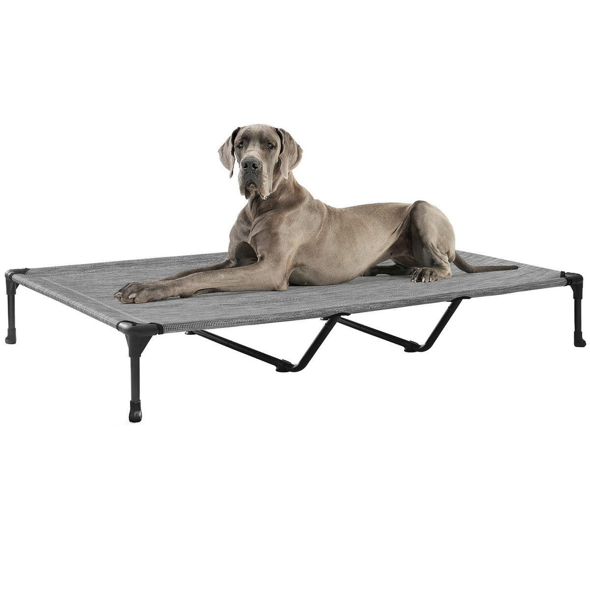 Veehoo Pet Bed Mat in 59.0"L x 37.5"W x 9.0"Th, Black Silver