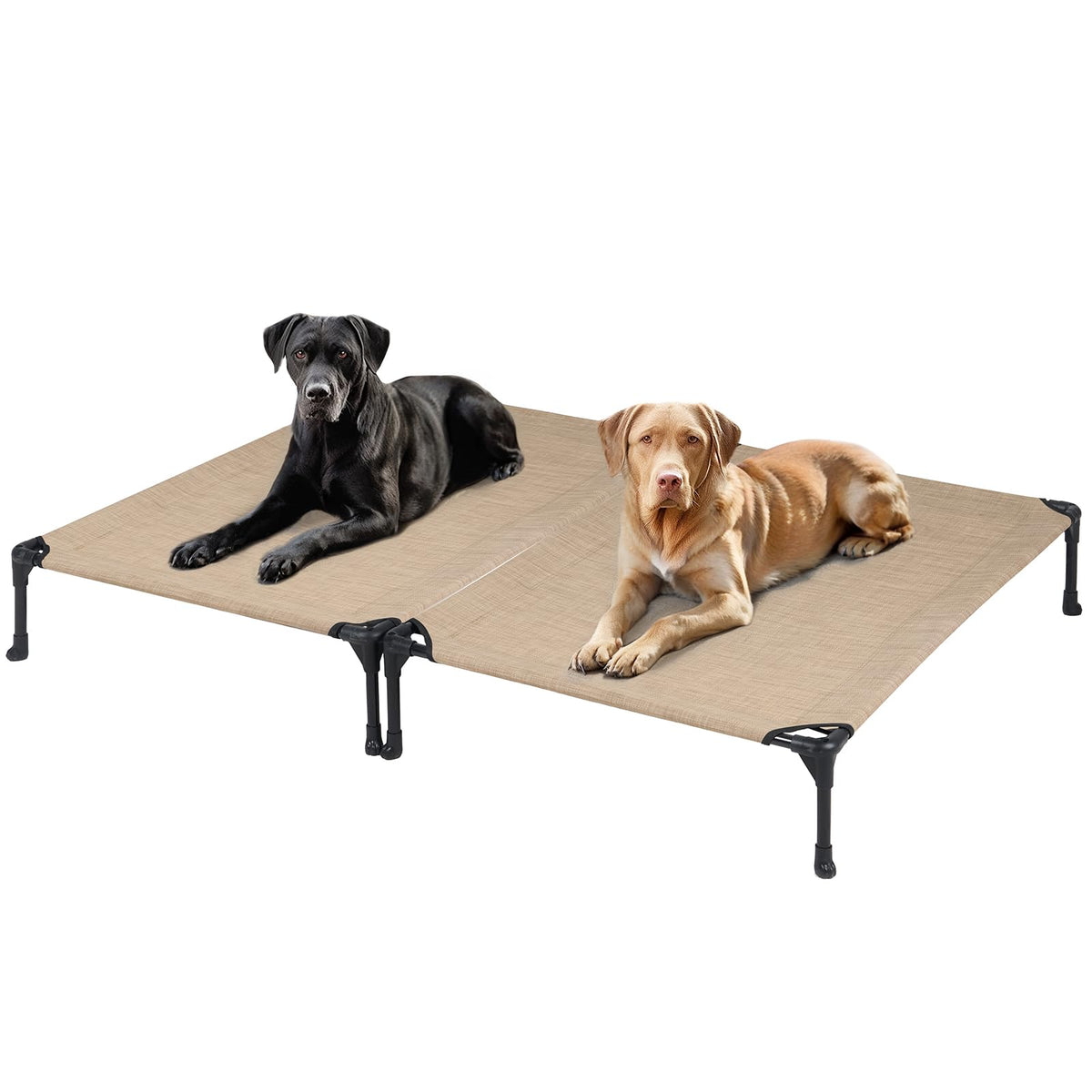 Veehoo Pet Bed Mat in 42.0"L x 30.0"W x 7.0"Th, 2Packs- Beige Coffee