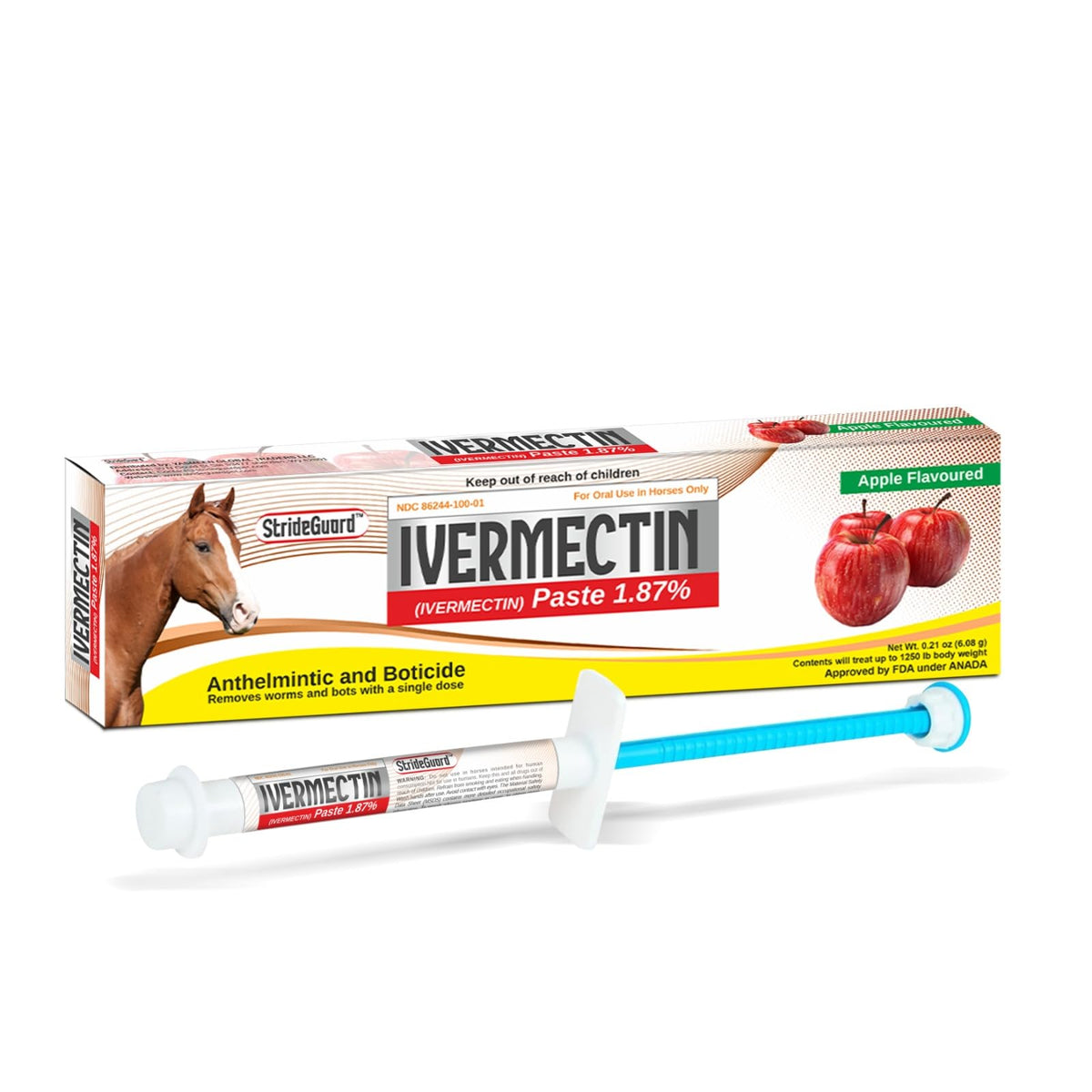 StrideGuard Animal Medication in 1 PACK, Yallow