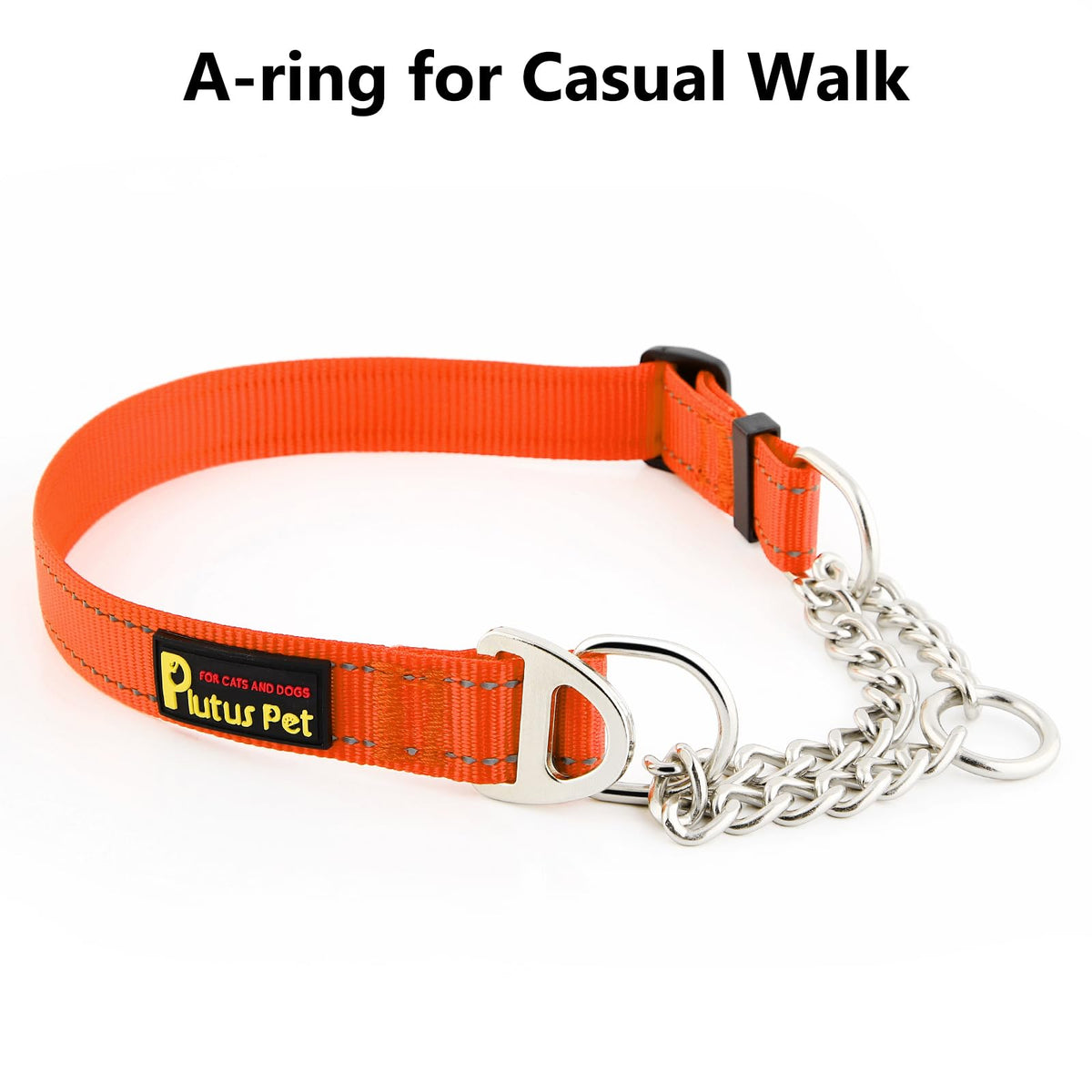 PLUTUS PET Animal Collar in Small, Orange