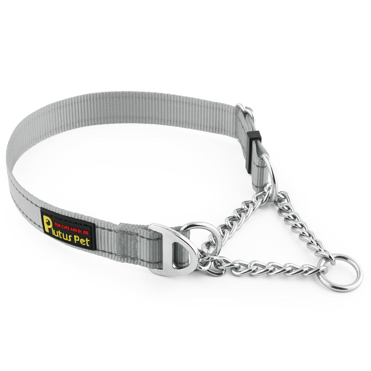 PLUTUS PET Animal Collar in Small, Gray