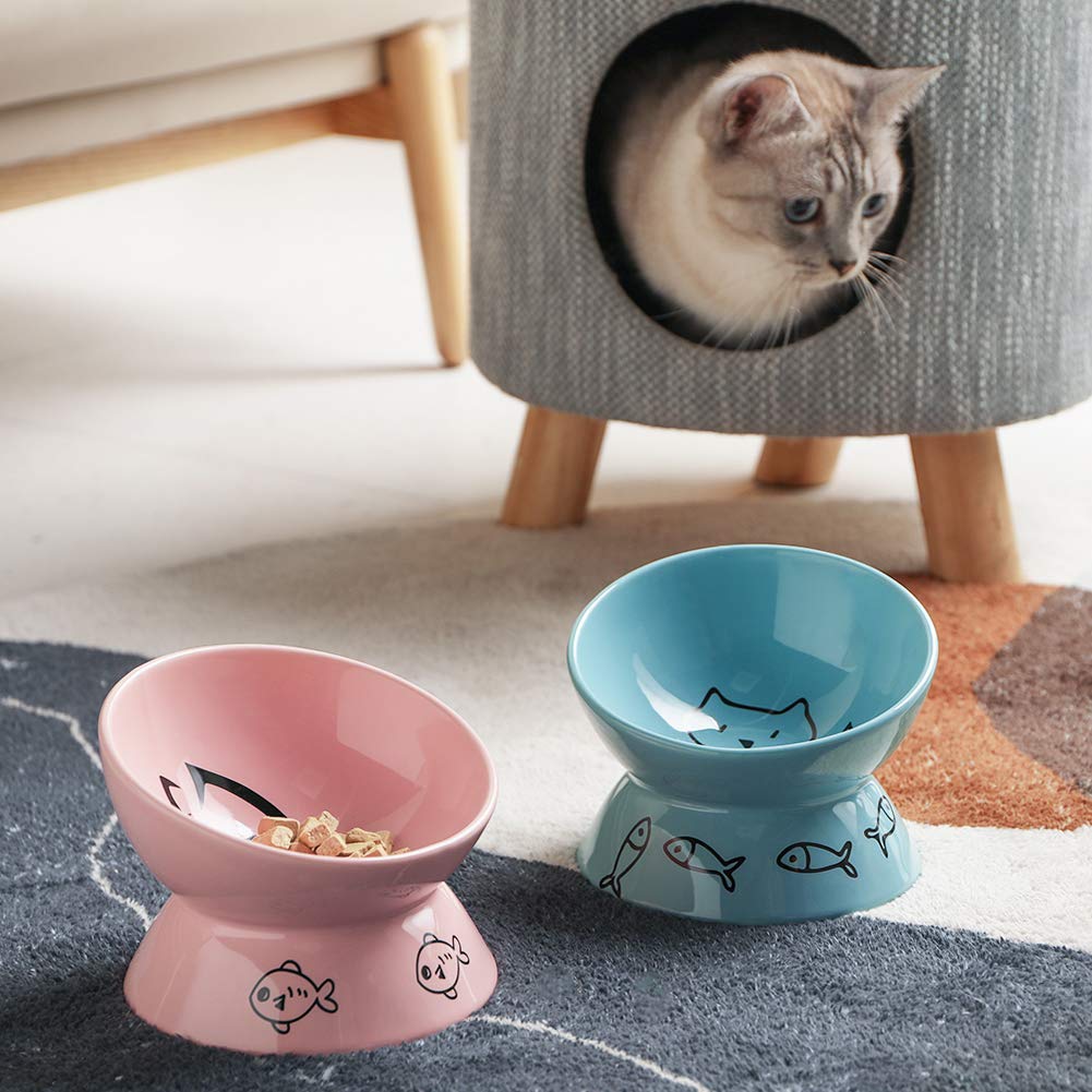 Sweejar Home Pet Feeder in 5 Inch, Pink