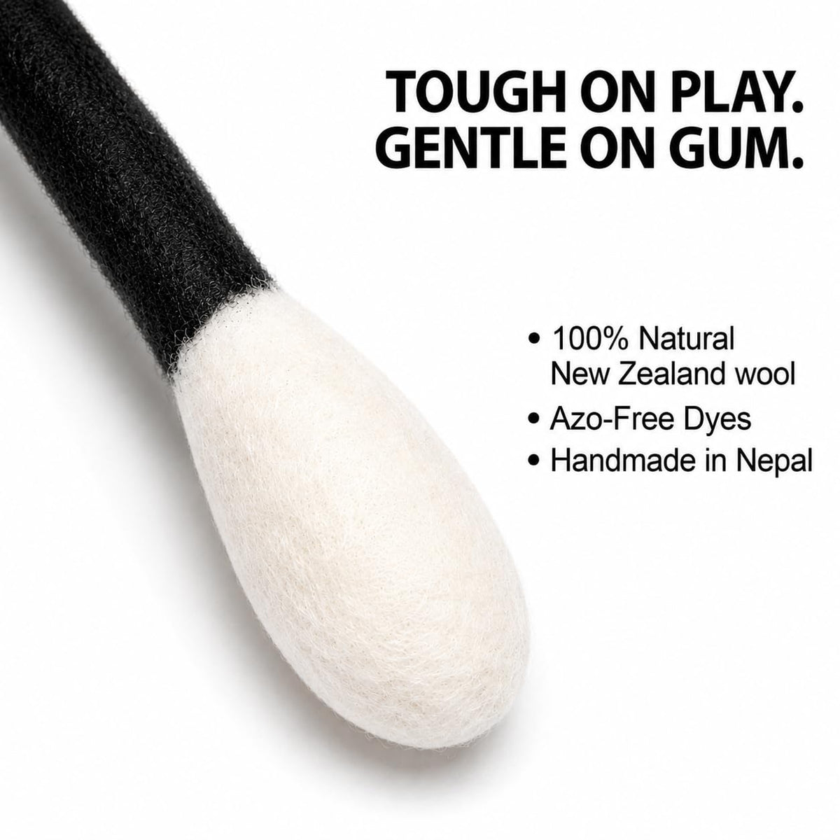 Glaciart One Pet Toy in Regular, Black Swabs