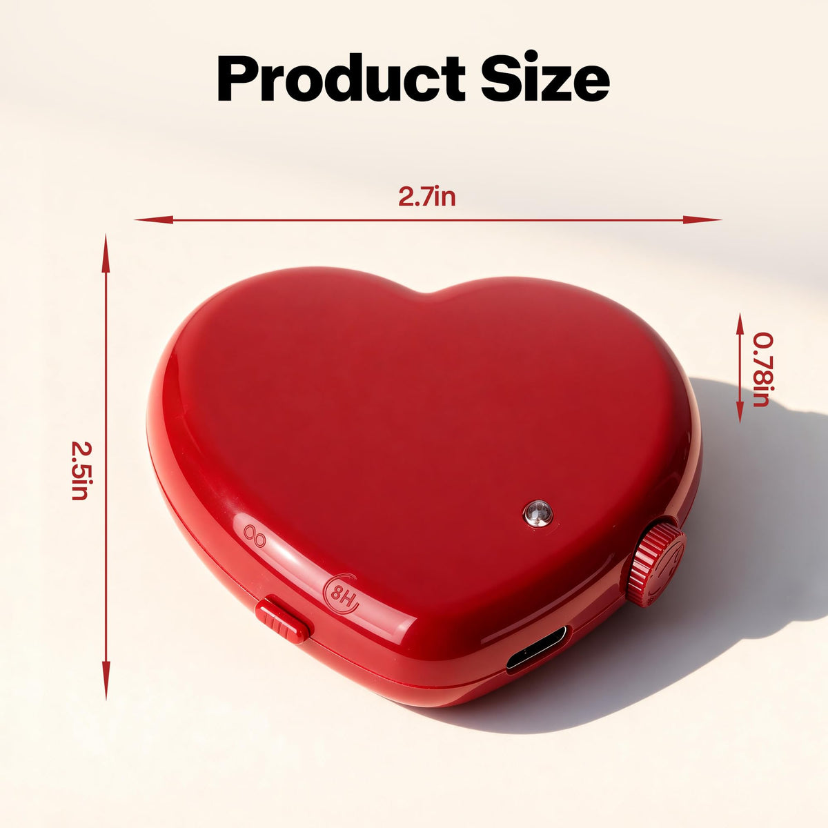 Pet Prime Pet Toy in 7.5cm x 6.5cm x 2.5cm, Red