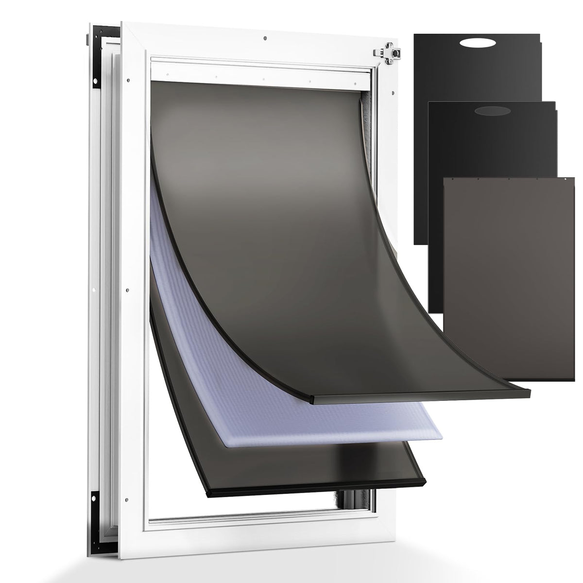 Tiylibe Pet Door in XLarge, White