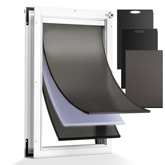 Tiylibe Pet Door in XLarge, White